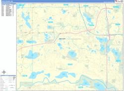 Eden Prairie Wall Map Basic Style 2024